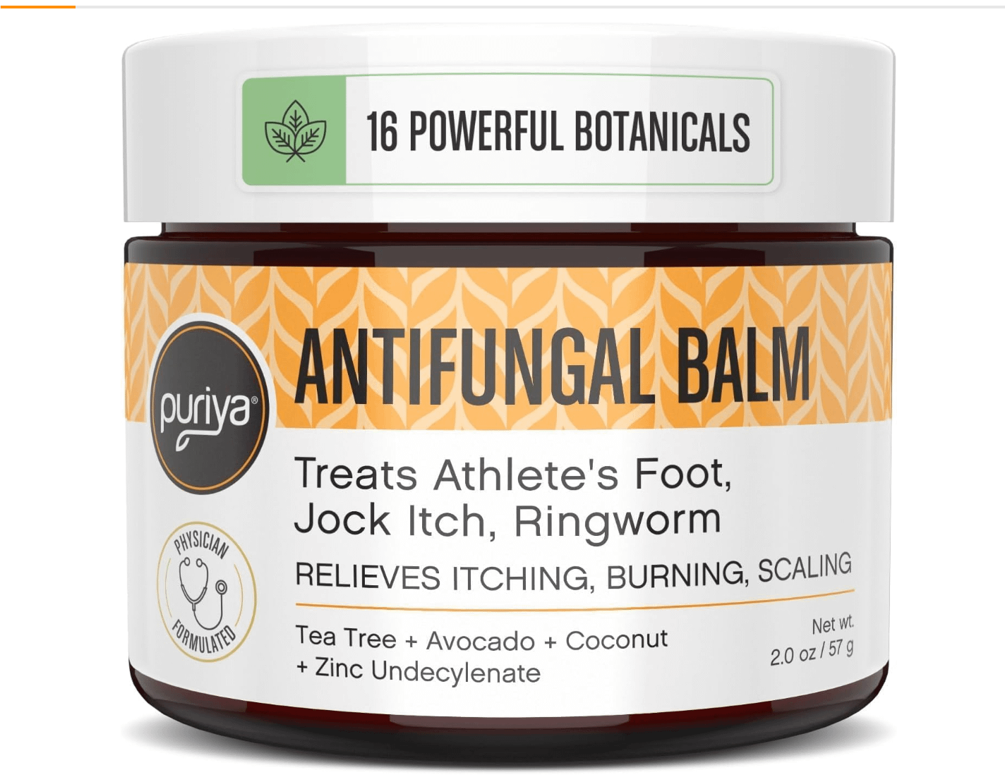 Puriya Tea Tree Oil Antifungal Cream, Plant-Powered Athletes Foot Cream Treatment